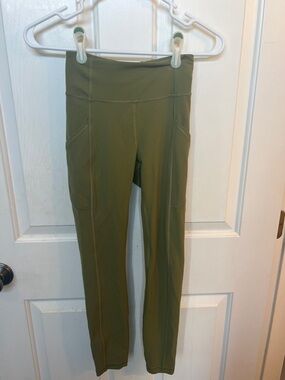 lululemon athletica Olive Green High-Rise Leggings